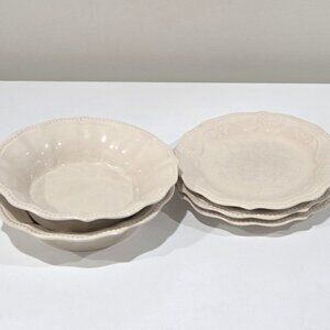Pioneer Woman Paige off-white stoneware dishes
